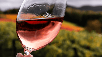 Roséwein im Glas