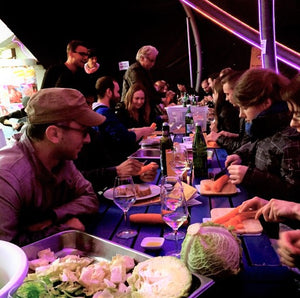 gemeinsames Kochen beim Weine vor Glueck Festival 2015 