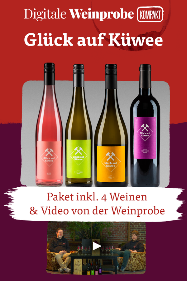 Produktbild Digitale Weinprobe Kompakt Glück auf Küwee