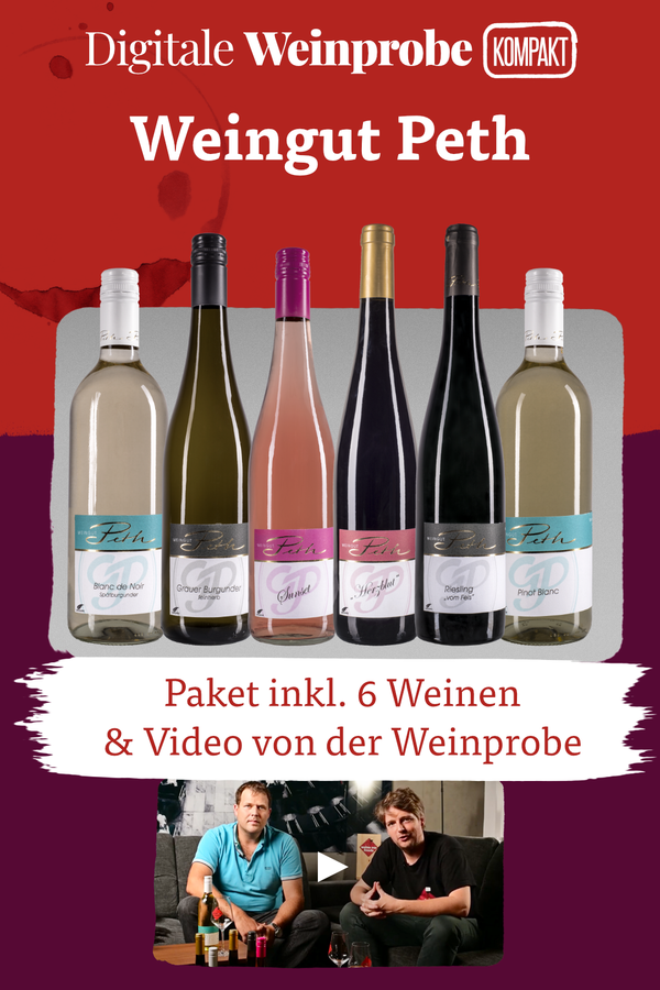 Digitale Weinprobe Kompakt mit dem Weingut Peth