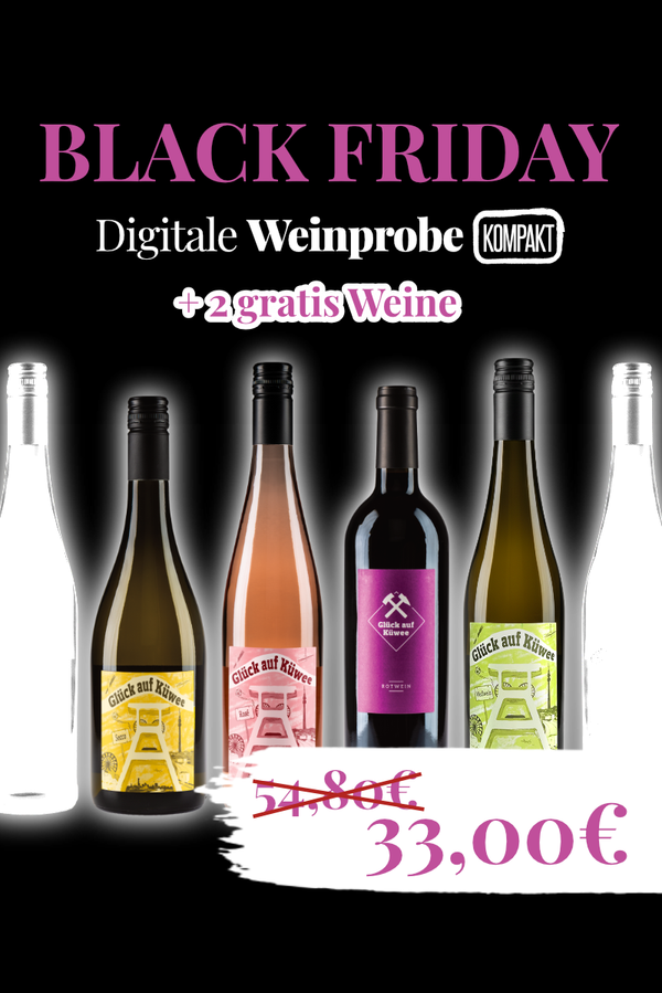 Black Friday Special - Digitale Weinprobe "Glück auf Küwee" 4 + 2