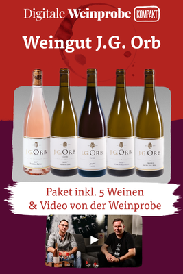Digitale Weinprobe Kompakt mit dem Weingut J.G.Orb