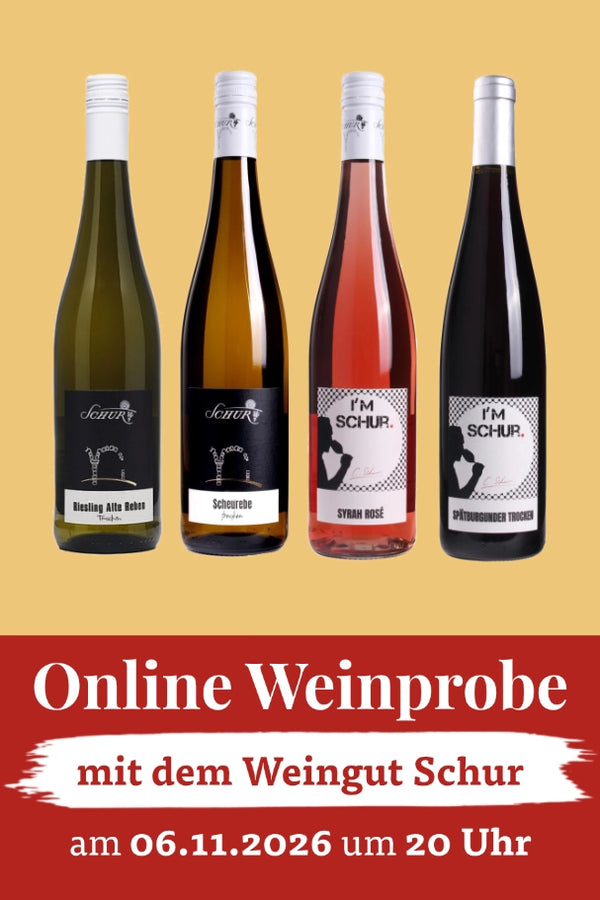 Online Weinpobe mit dem Weingut Schur