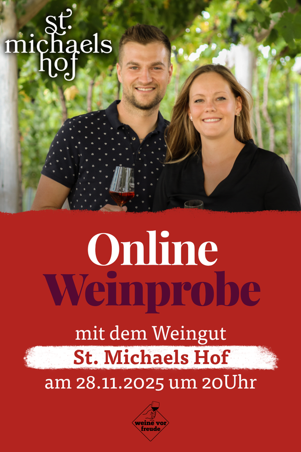 Online Weinpobe mit dem Weingut St. Michaels Hof